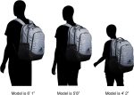 adidas Defender Backpack, JerseyOnixGrey/Black, One Size - Image 7